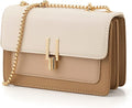 Women’s Color Block Crossbody Bag – Faux Leather Shoulder Purse