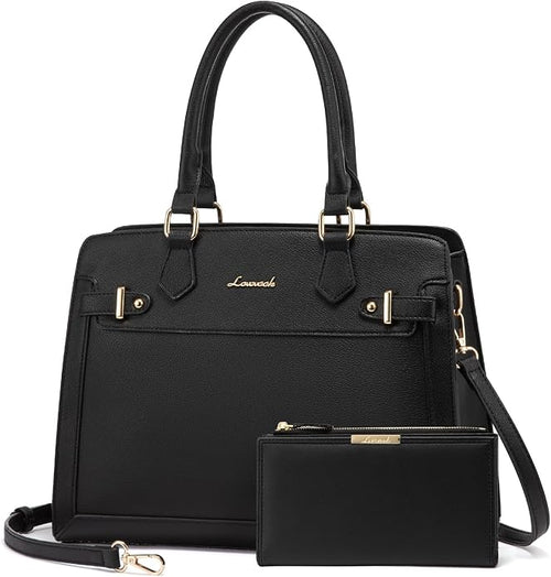 Women’s PU Leather Tote Bag – Convertible Shoulder & Crossbody Purse